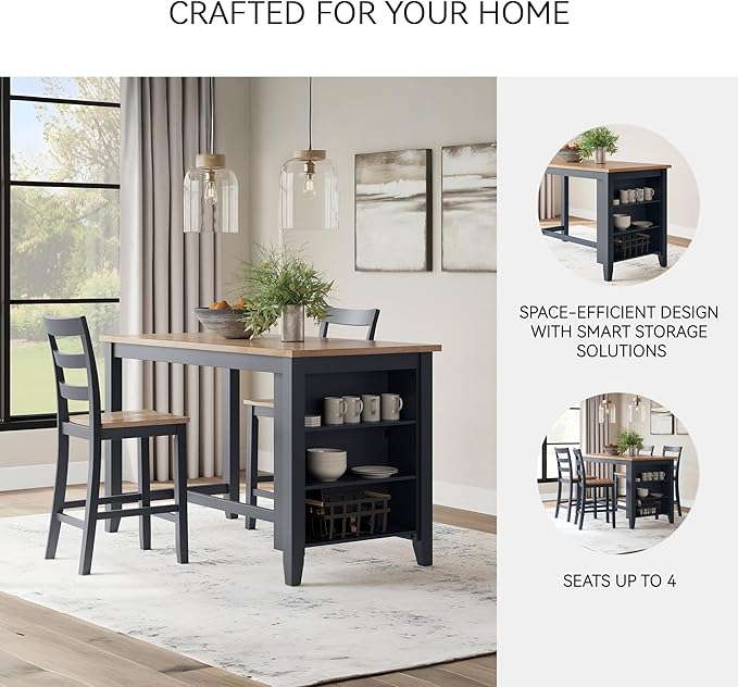Signature Design by Ashley Gesthaven Modern Counter Height Dining Table - Image 5