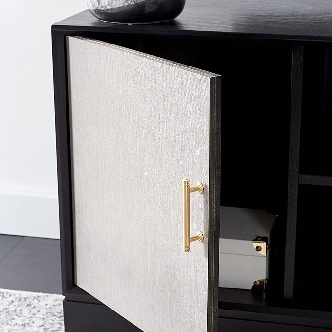 SAFAVIEH Estella TV Stand for up to 55" Flatscreen – Black, 2 Doors - Image 8