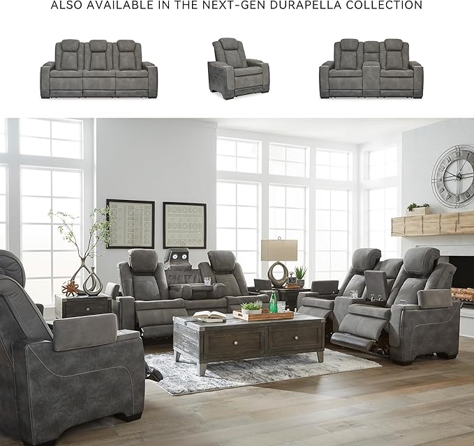 Signature Design by Ashley Next-Gen DuraPella Modern Faux Leather Power - Image 7