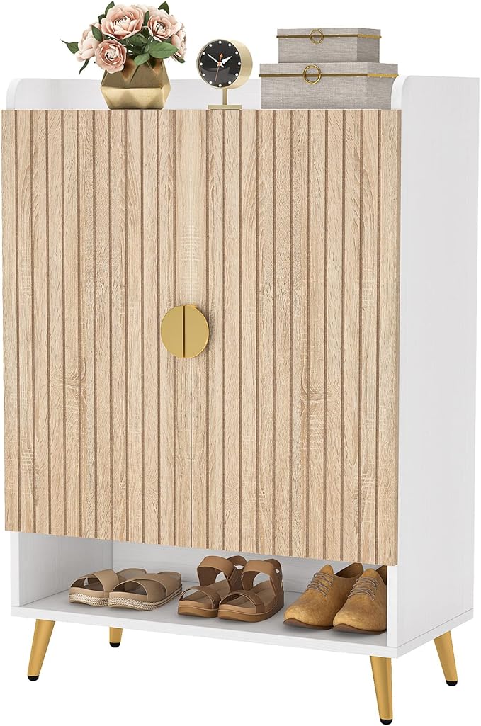 Tribesigns Shoe Cabinet with Doors, 7-Tier Shoe Storage Cabinet with Adjustable - Image 10
