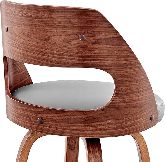 Armen Living Julius Mid Century Modern Swivel Bar Stool - Image 9