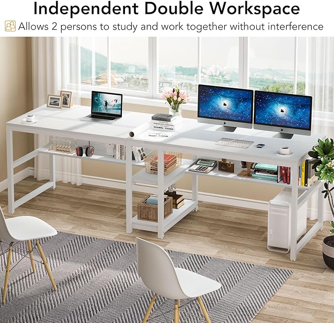 Tribesigns Two Person Desk - Image 6