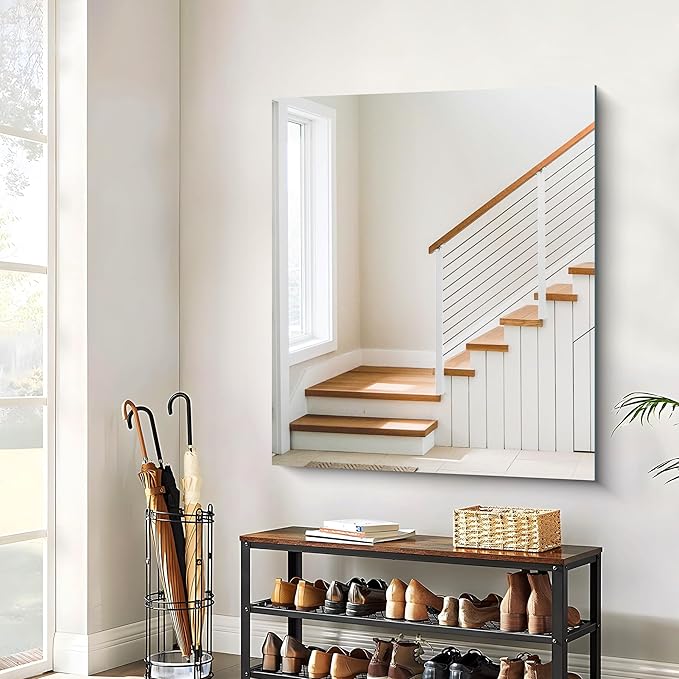 Frameless Mirror, 40x48 Inch Large Bathroom Mirrors - Image 7