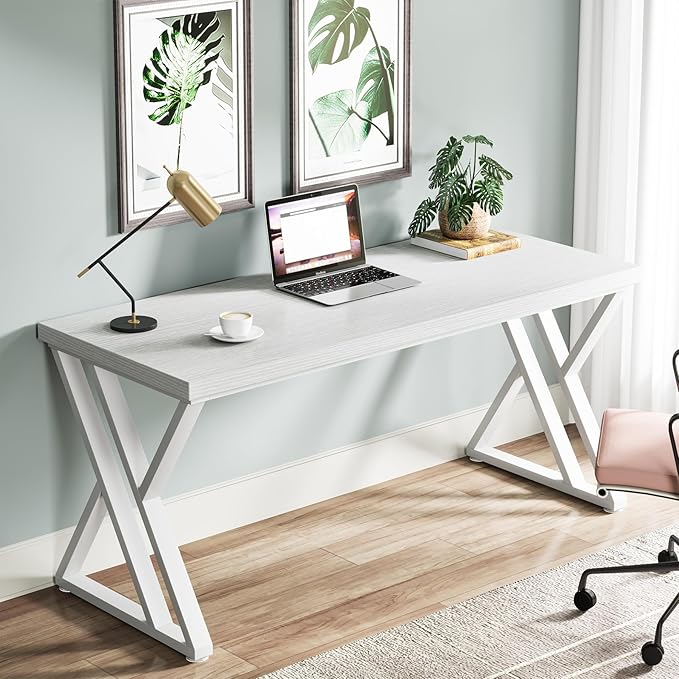 Tribesigns Writing Computer Desk, 55 inch Heavy Duty Study Desk - Image 4