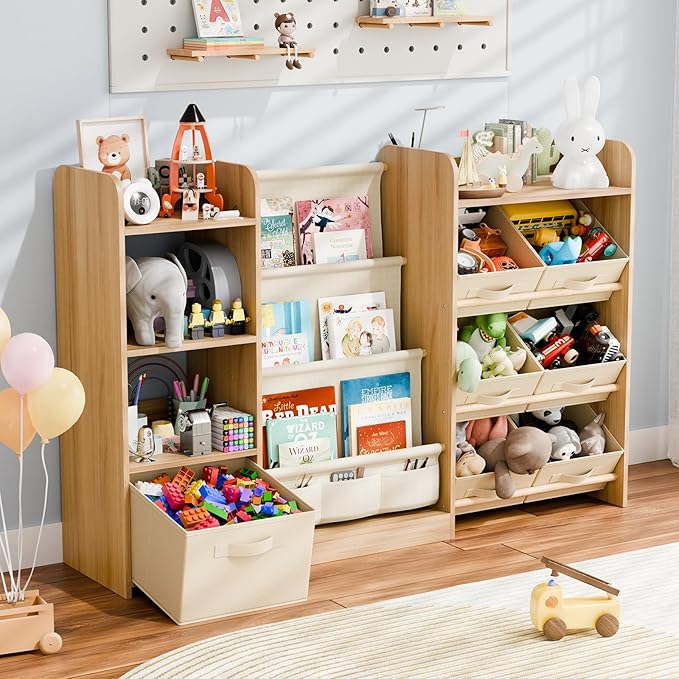 Kids Toy Book Storage Organizer by IKALIFE
