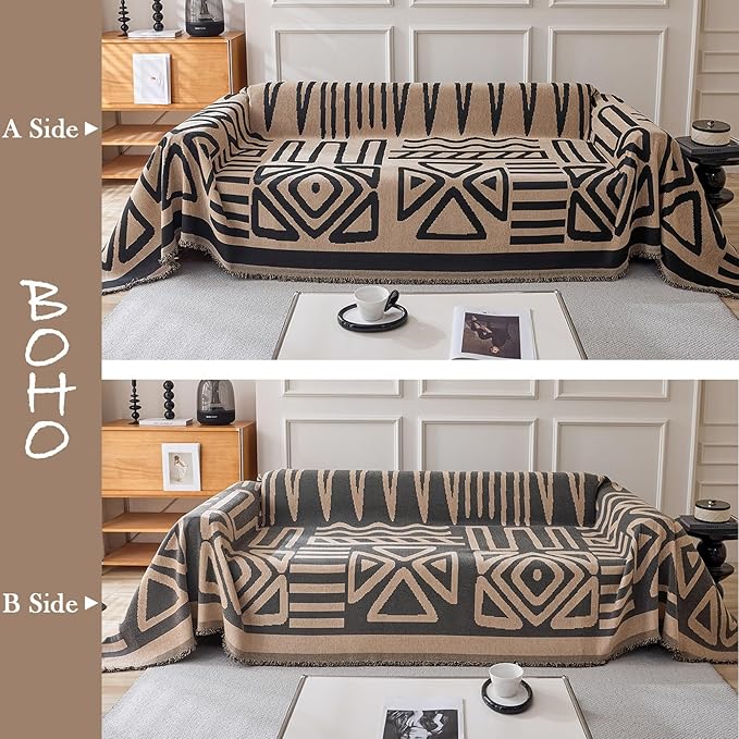 HANDONTIME Boho Geometric Couch Covers - Image 2