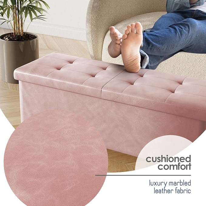 STORAGEBUD Storage Ottoman Bench - Image 7