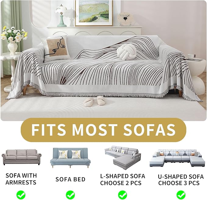Non Slip Sofa Covers Couch Covers - Image 6
