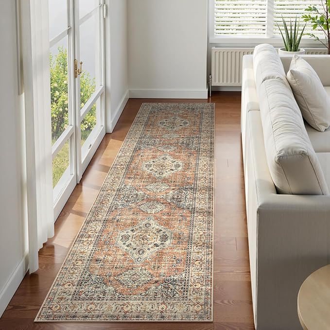 Lahome Oriental Hallway Runner Rug, 2.5x8 Kitchen Runner Non Slip Ultra-Thin by Lahome