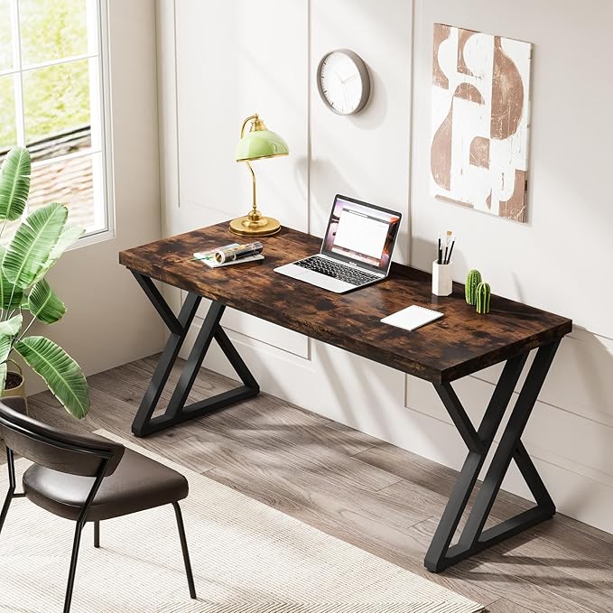 Tribesigns Writing Computer Desk, 55 inch Heavy Duty Study Desk - Image 3