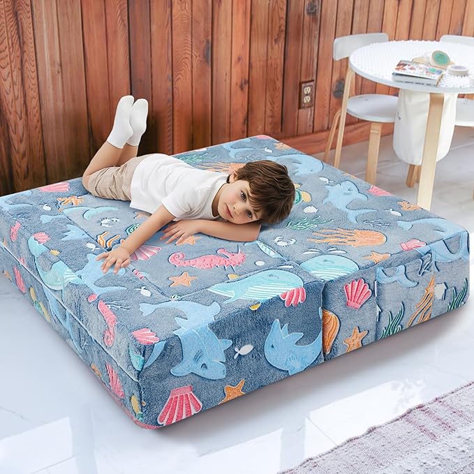 MeMoreCool Modular Kids Couch, Glow Play Toddler Couch - Image 2