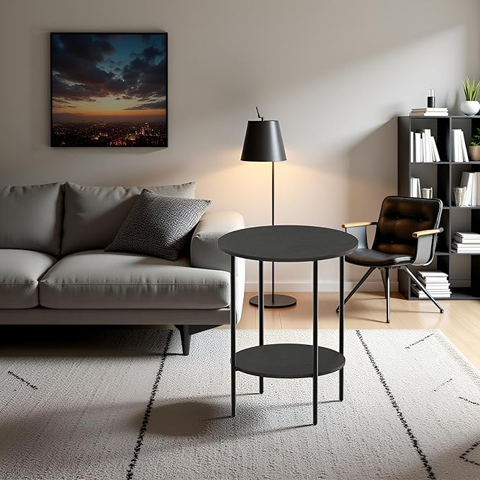 Side Table, Round End Table - Image 6