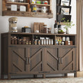 Buffet Sideboard with Storage Farmhouse with 4 Doors, Dining Room by KNOWORLD