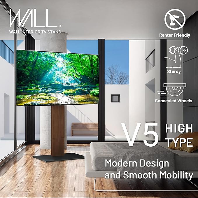 WALL V5 High Type | Minimalist Rolling TV Stand - Image 2