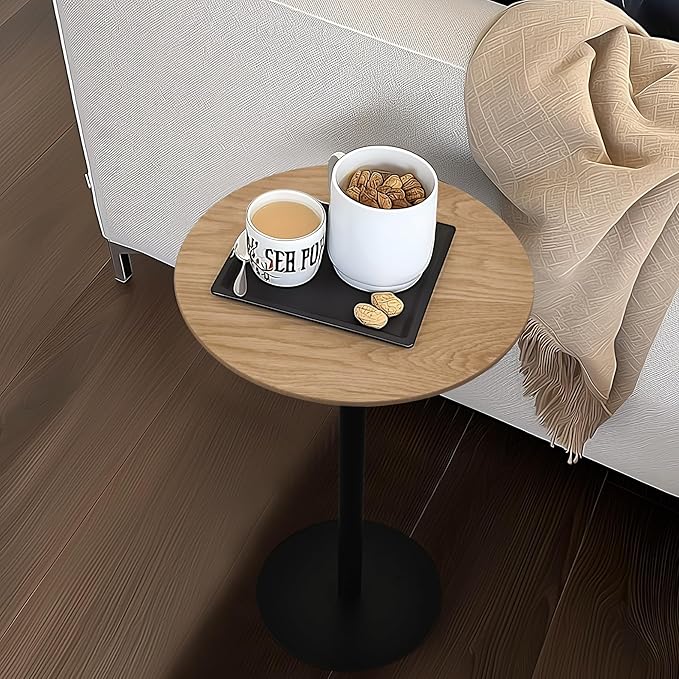 Get Set Style Drink Table, Round End Table, Side Table, Modern Pedestal Table - Image 9