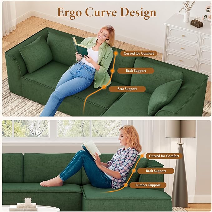 Vesgantti 106" Cloud Sectional Couch - Image 8