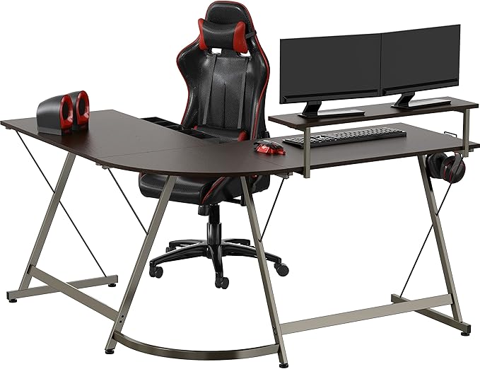 SHW 51 x 51 Inches Vista L-Shaped Desk - Image 6