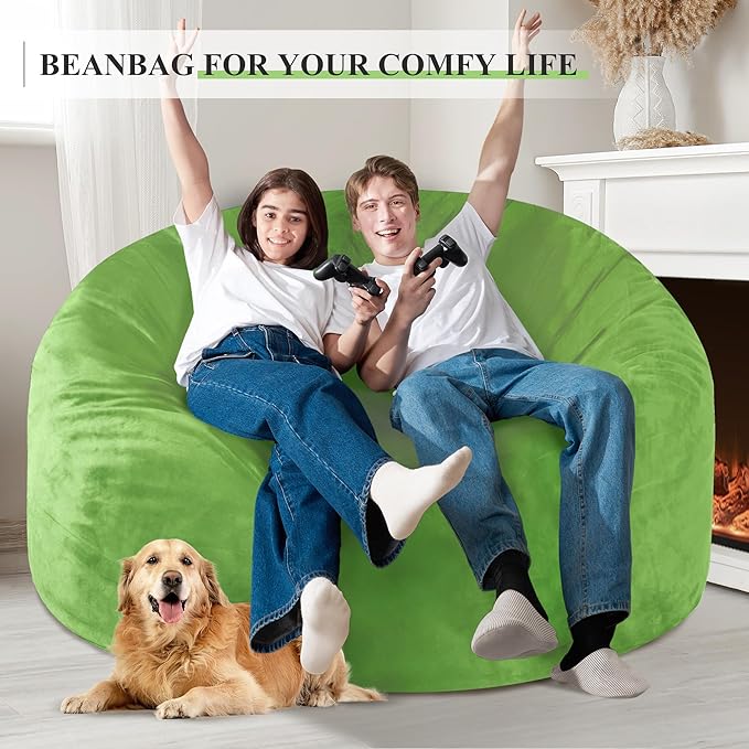 Homguava 5 FT Bean Bag Chair: 5' Bean Bags - Image 4