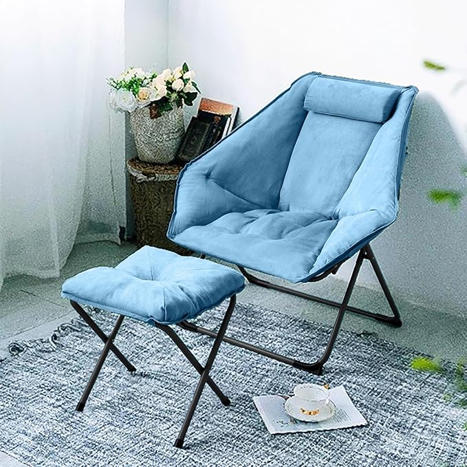 Hexagon Foldable Living Room Chair, Saucer Chair - Image 7