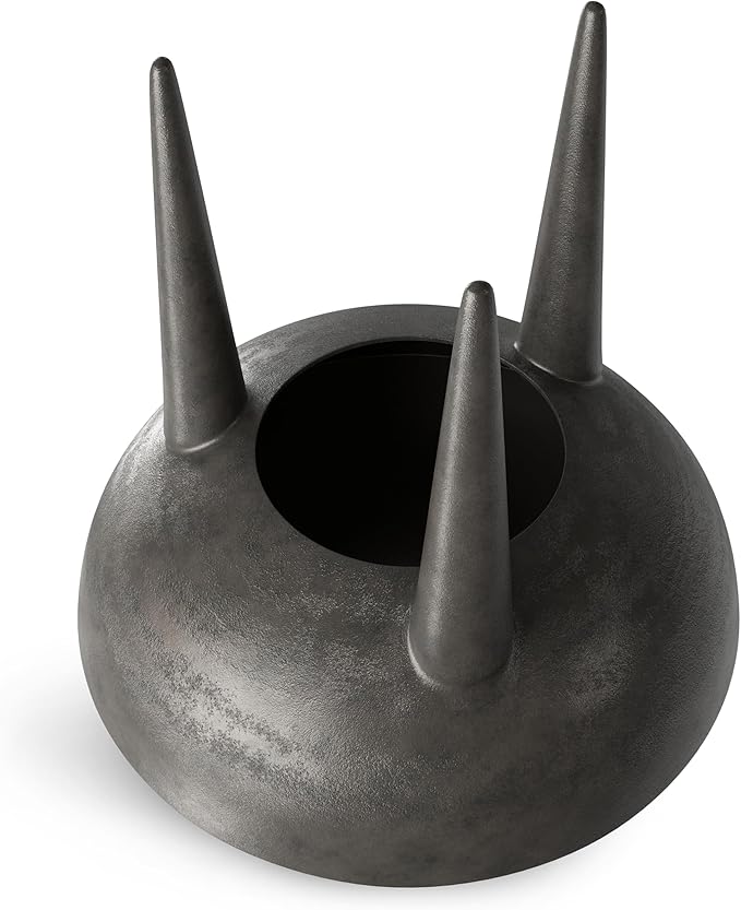 SIMPLIHOME Otto Cast Aluminum Side Table in Graphite, 21-inch Round, - Image 7