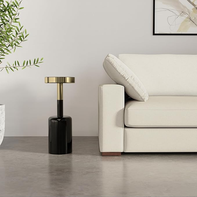 SIMPLIHOME Frannie Modern Contemporary 10 inch Wide Metal Side Table in Gold / - Image 10