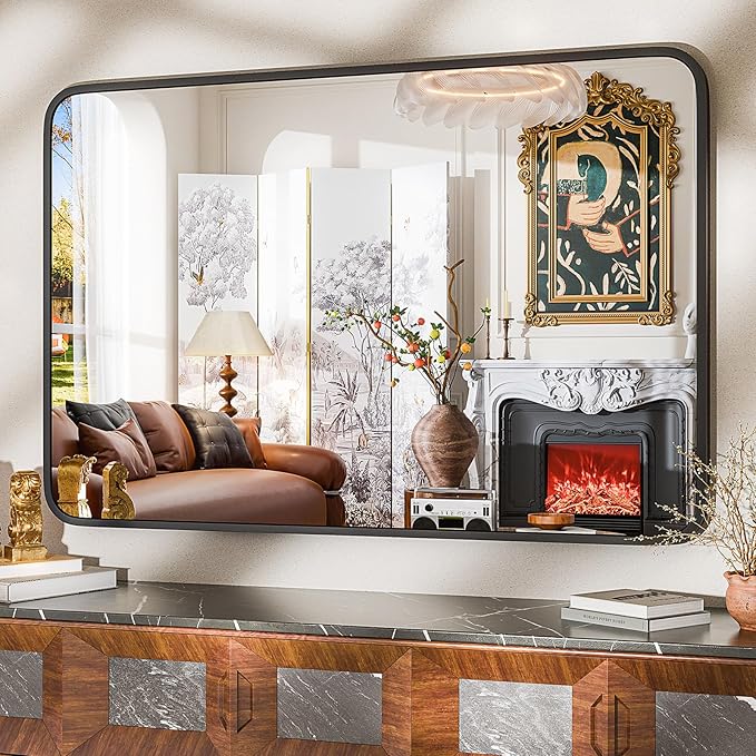 24"×36" Bathroom Mirror for Wall, Modern Bathroom Vanity Mirror - Image 4