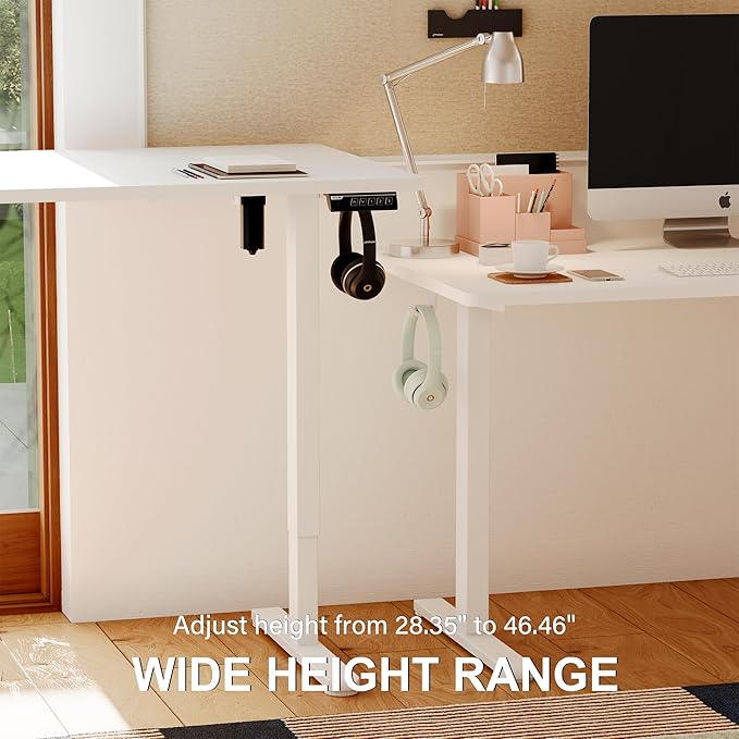 Monomi Electric Standing Desk, 47.2 Inch Height Adjustable Sit Stand Up - Image 6