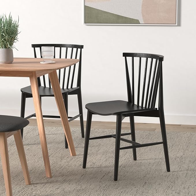POLY & BARK Ligna Dining Chair Oak – Mid-Century Inspired Chair - Image 2