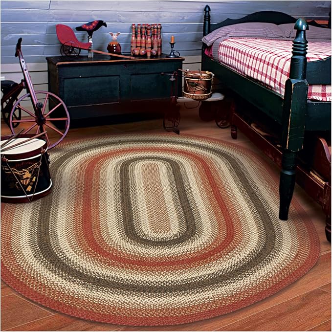 Homespice Chester Oval Braided Rug 5x8' - Image 10