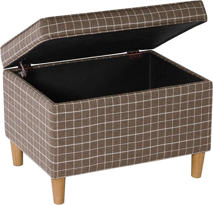 Home Decor | Dinah Collection Modern Storage Ottoman | Ottoman - Image 9