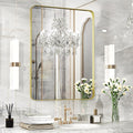 Fun Memories Gold Bathroom Mirror 23x32 Inch Bathroom Vanity, Metal Black Frame by FunMemories