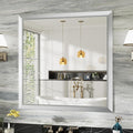 36x36 Inch Silver Bathroom Mirror by Briivuemodernmirrors