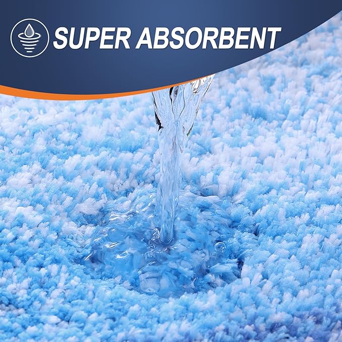 OLANLY Bathroom Runner Rugs 70x24, Extra Soft Absorbent Microfiber Bath Rugs - Image 3