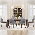 COLAMY Upholstered Dining Chairs Set of 6, Wooden Kitchen Chairs by COLAMYINC