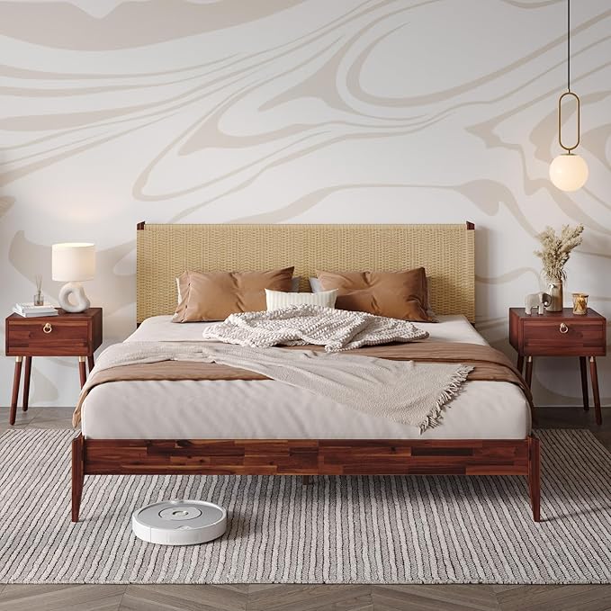 Bme Selina King Bed Frame and Headboard by Bme