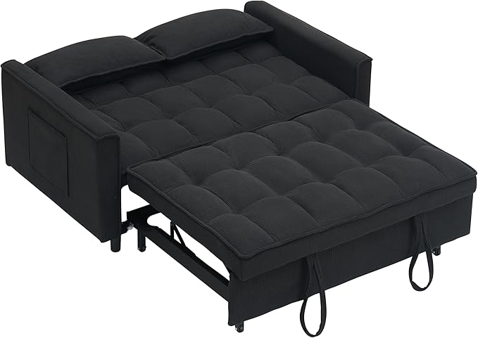 Ball & Cast 54" Convertible Sleeper Sofa Bed, Convertible Pull Out Couch - Image 5