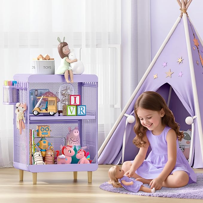 Kids Nightstand, Kids Bedside Table, Teen Girls Night Stand, Toddler Night Stand - Image 4