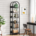 Tribesigns 6-Tier Open Bookshelf, 78.7" Tall Arched Bookcase Narrow Bookshelf by Tribesigns