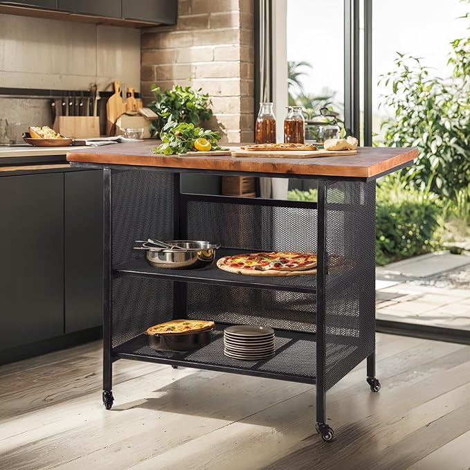 Rustic 3-Tiered Serving Cart - Image 6