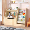 TOETOL 2 Tier Kids Bookshelf and Book Storage，4 Sling Toddler Bookshelf by TOETOL