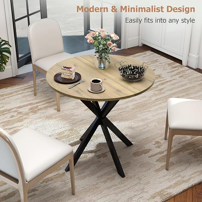 Round Dining Table, 31.5" Small Dining Table - Image 3