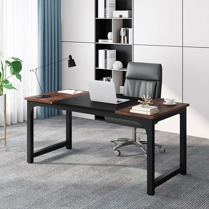 Tribesigns 63” Executive Desk, Large Office Computer Desk by Tribesigns