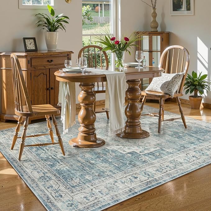 LIVEBOX Bedroom 4x6 Washable Area Rug - Image 2