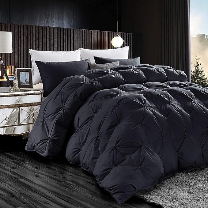 Luxurious All-Season Goose Down Feather Fiber Comforter California King Size - Image 2