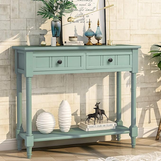 Merax Wood Farmhouse Entry Way Hallway Console Table by Merax