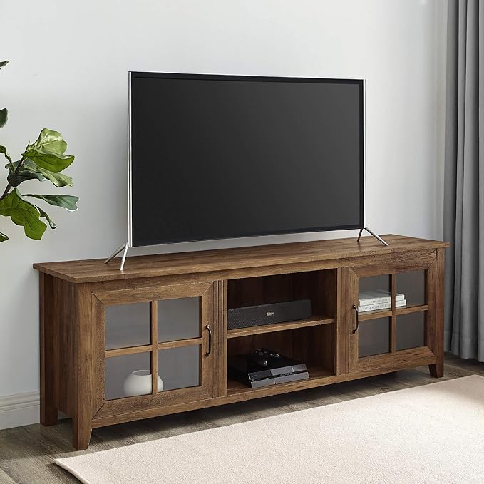 Walker Edison Portsmouth Classic 2 Glass Door TV Stand - Image 2