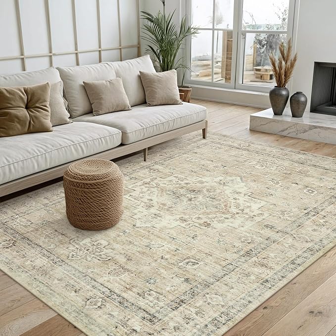 LIVEBOX Washable Area Rug 5x7 Rugs by LIVEBOX
