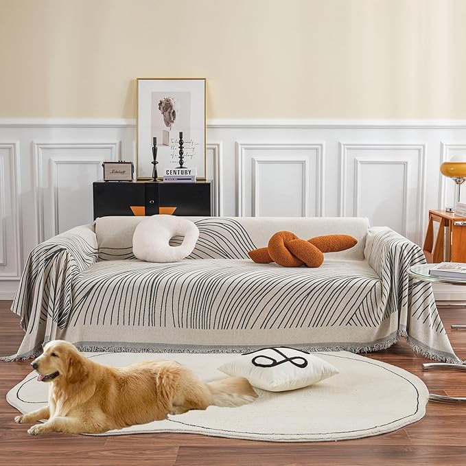 STACYPIK Stylish Striped Sofa Cover by STACYPIK