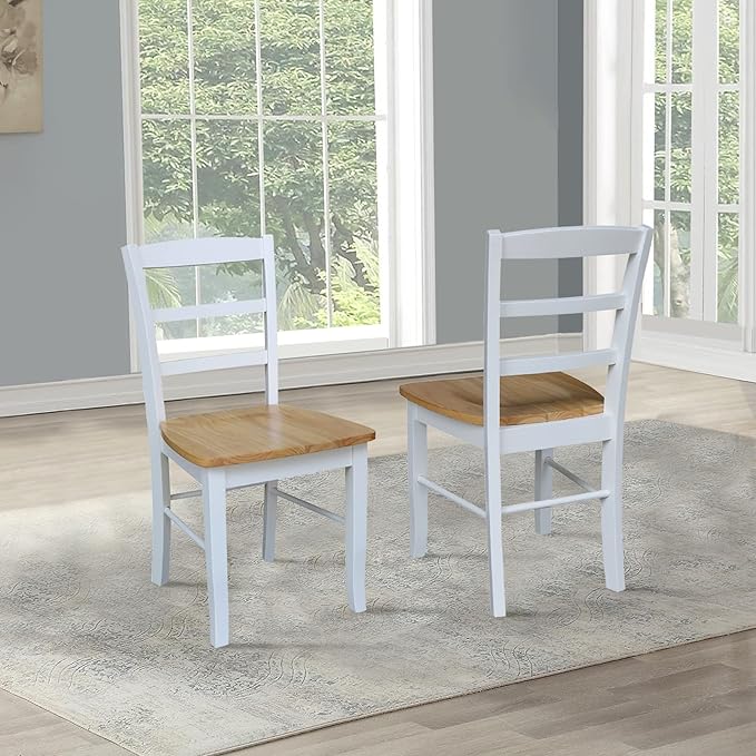 Madrid Ladderback, Solid Wood Kitchen/Dining Chairs, Parawood Construction - Image 2