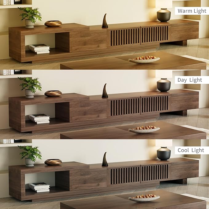 Mid-Century Modern Extendable 78.5"-105" TV Stand - Image 6